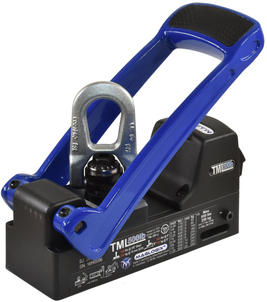 MagnaHoist® MXL-500 Lifting Magnet for Flat w/Swivel Hook